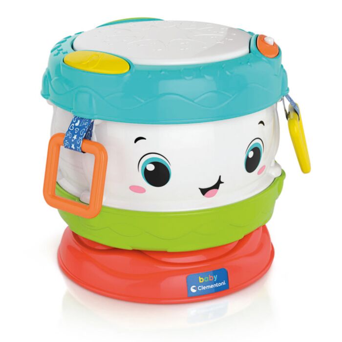 Baby Clementoni Baby Toddler Musical Toy Activity Baby Drum For 10-36 Months