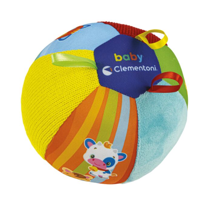 Baby Clementoni Baby Toddler Toy Animal Friends Musical Ball For 3+ Months