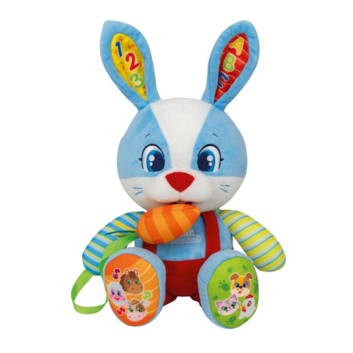 Baby Clementoni Educational Baby Toddler Interactive Plush Rabbit For 10+ Months