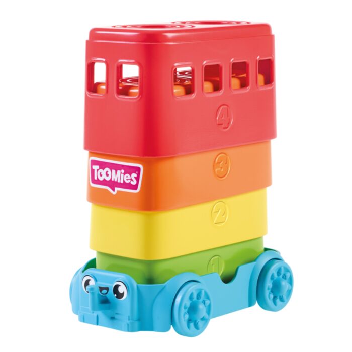 Tomy Toomies Baby Toddler Toy Stacker Decker Bus For 12-36 Months