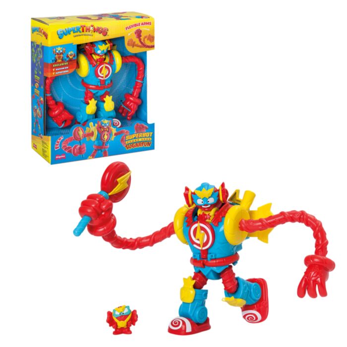 Superthings Superbot Power Arms with Sugarfun Figures For Ages 4+