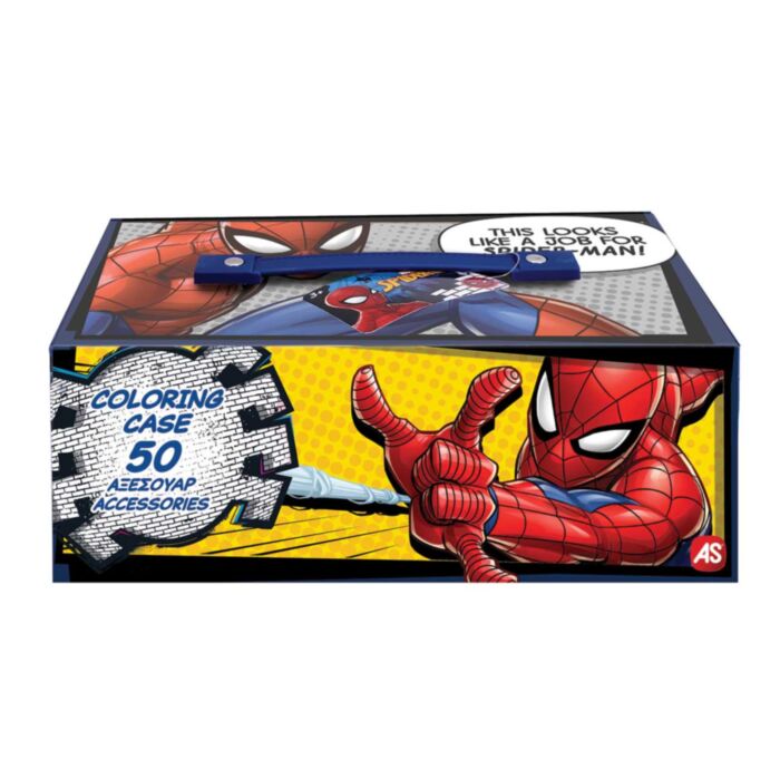 AS Marvel Spider-Man Cardboard Suitcase Art Set for Ages 3+