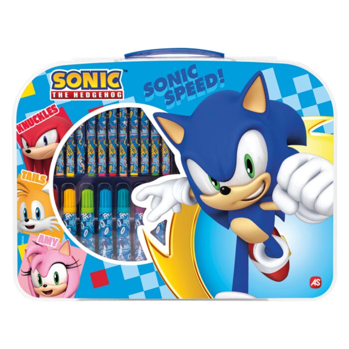 AS Art Case Drawing Set Sonic The Hedgehog For Ages 3+