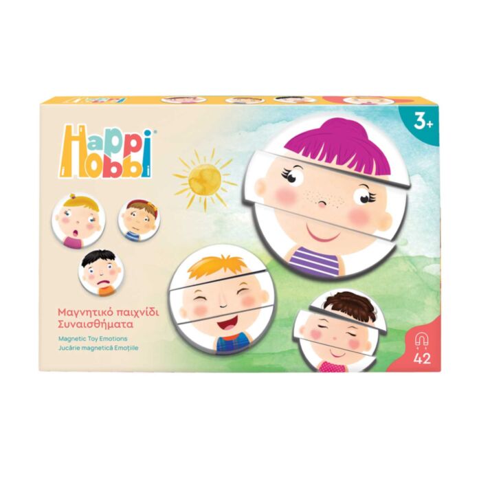 HappiHobbi Feelings 42 Educational Paper Magnets For Ages 3+