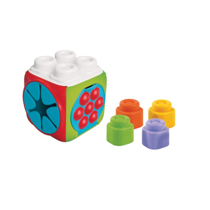 Soft Clemmy Sensory Activity Cube Soft Premium Blocks 4 pcs For 6-36 Months