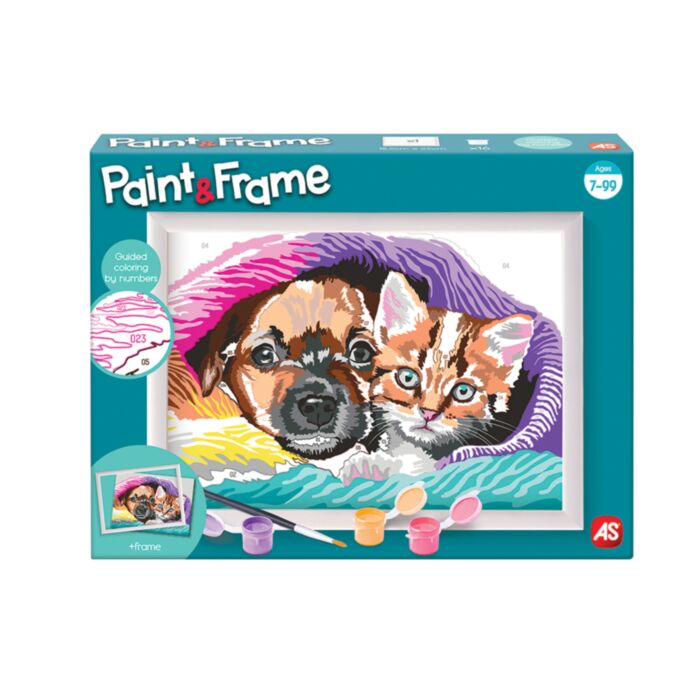 Paint & Frame Paint by Numbers Sweet Friendship Για Ηλικίες 9+ Χρονών