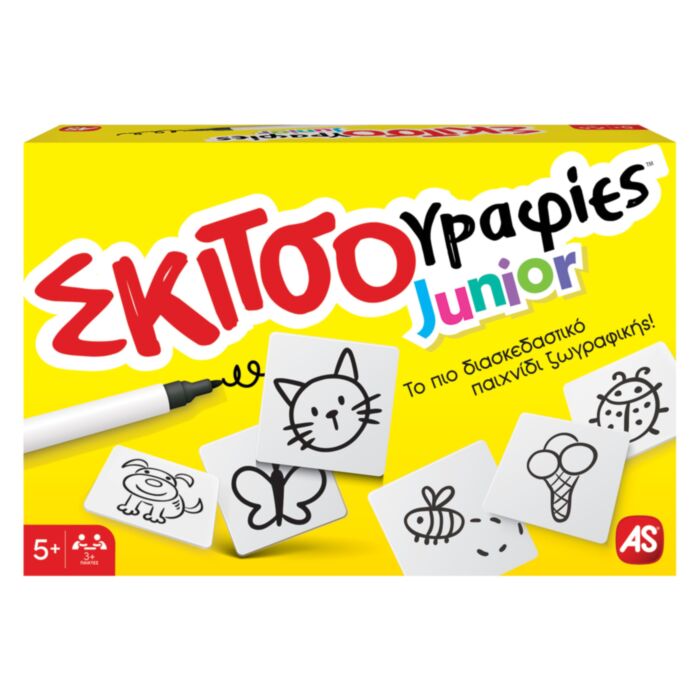 AS Games Board Game Skitsografies Junior For Ages 5+ And 3+ Players