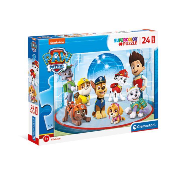 Clementoni Παιδικό Παζλ Maxi Super Color Paw Patrol 24 τμχ