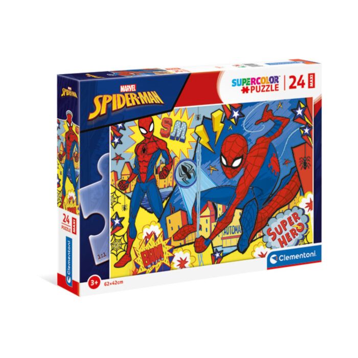 Clementoni Παιδικό Παζλ Maxi Super Color Spiderman 24 τμχ