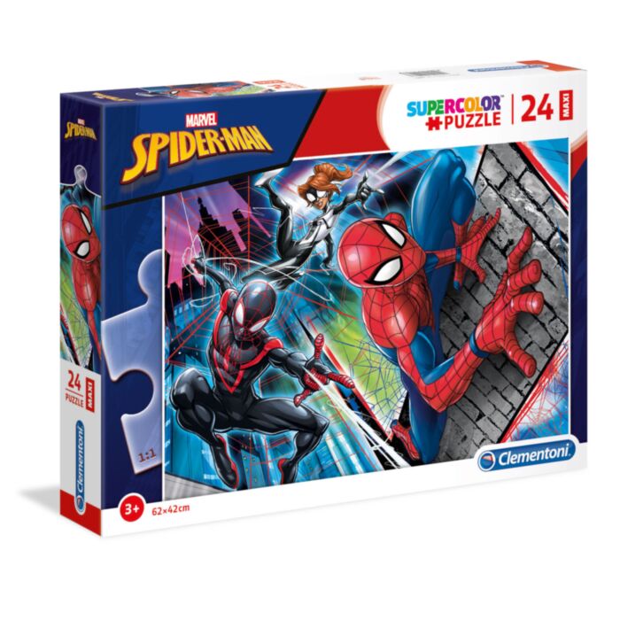 Clementoni Παιδικό Παζλ Maxi Super Color SpiderMan 24 τμχ