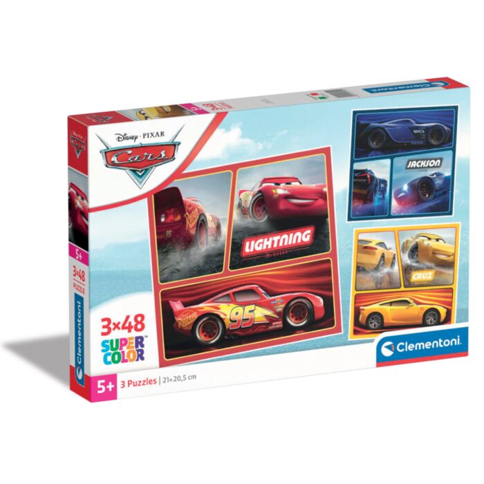 Clementoni Παιδικό Παζλ Super Color Disney Cars 3x48 τμχ