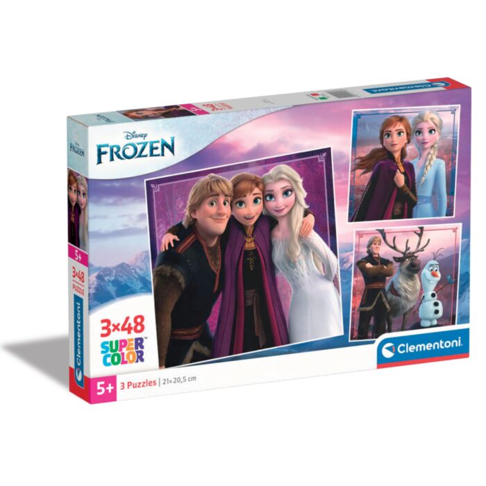 Clementoni Παιδικό Παζλ Super Color Disney Frozen II 3x48 τμχ