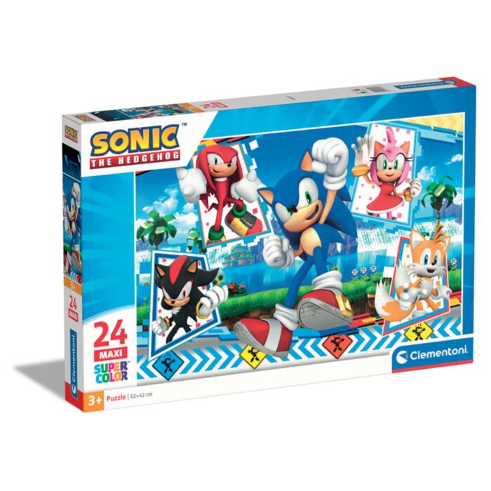 Clementoni Kids Puzzle Maxi Super Color Sonic The Hedgehog 24 pcs