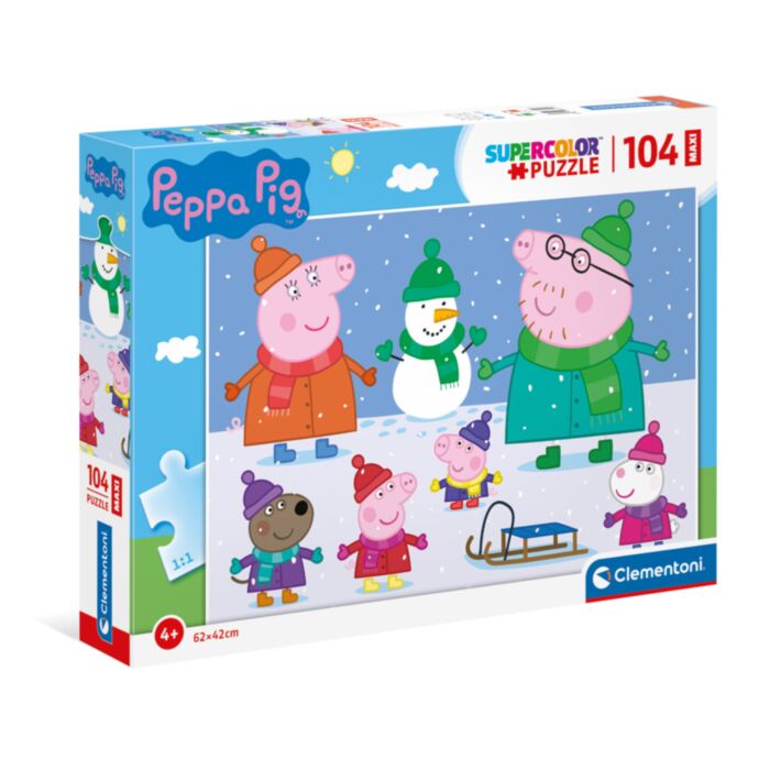 Clementoni Παιδικό Παζλ Maxi Super Color Peppa Pig 104 τμχ