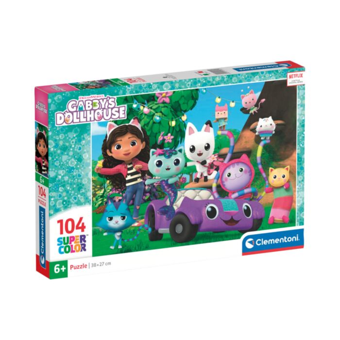 Clementoni Kids Puzzle Super Color DreamWorks Gabby's Dollhouse 104 pcs