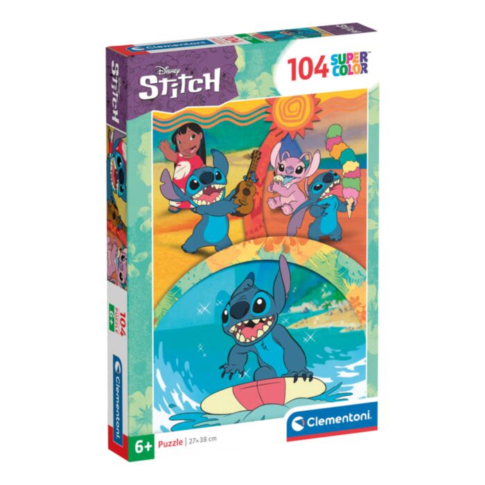 Clementoni Kids Puzzle Super Color Disney Stitch 104 pcs