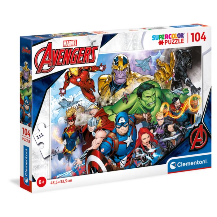 Clementoni Παιδικό Παζλ Super Color The Avengers 104 τμχ