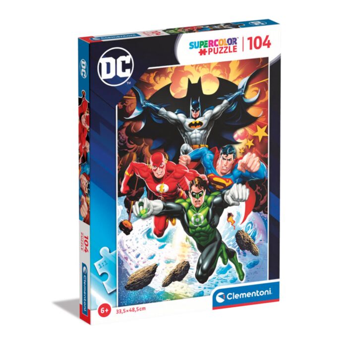 Clementoni Παιδικό Παζλ Super Color DC Comics 104 τμχ