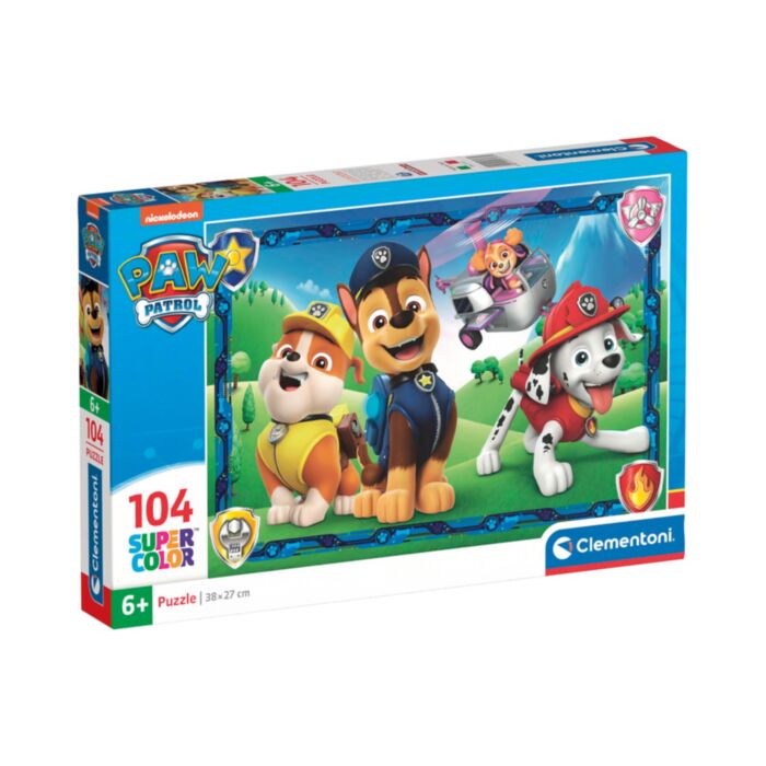 Clementoni Kids Puzzle Super Color Nickelodeon Paw Patrol 104 pcs