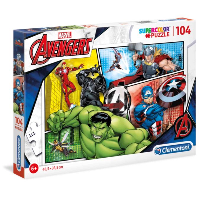 Clementoni Παιδικό Παζλ Super Color The Avengers 104 τμχ