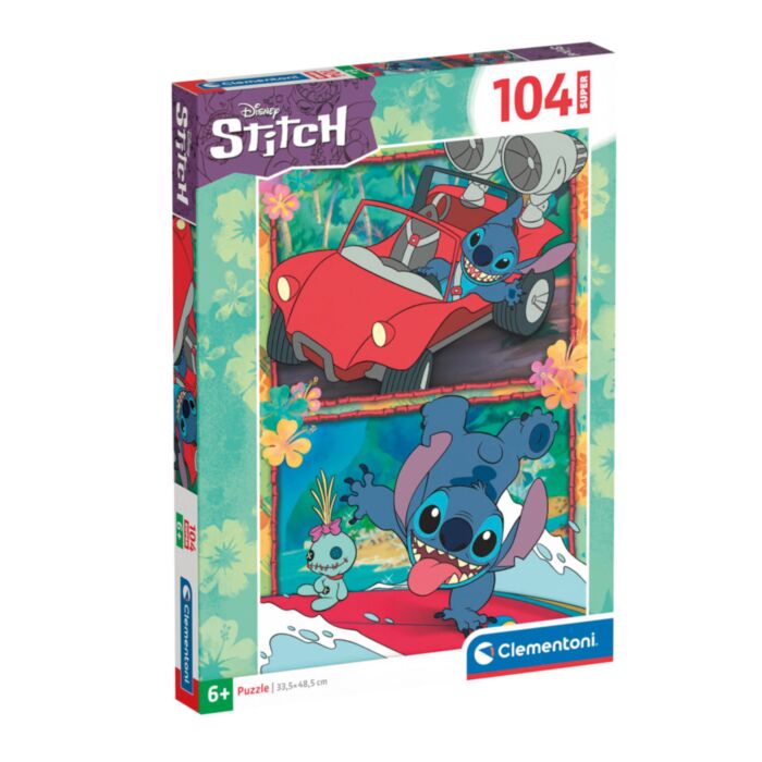 Clementoni Kids Puzzle Super Color Disney Stitch 104 pcs