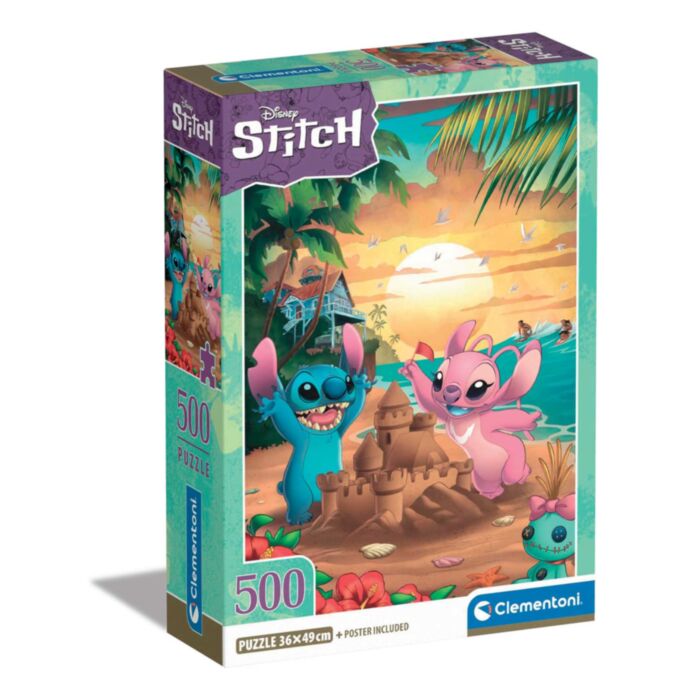 Clementoni Puzzle High Quality Collection Disney Stitch 500 pcs - Compact Box