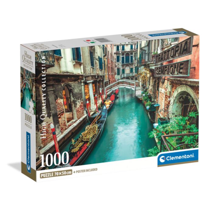 Clementoni Puzzle High Quality Collection Venice Canal 1000 pcs - Compact Box