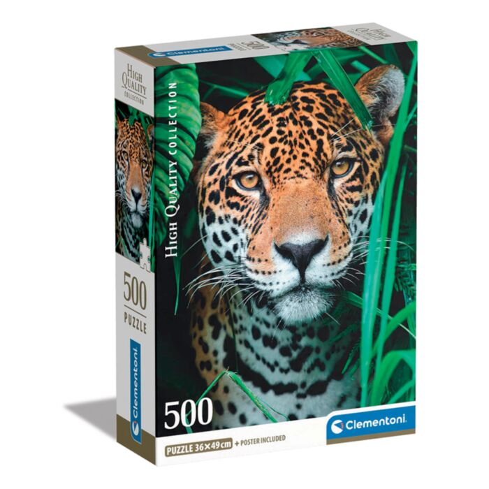 Clementoni Puzzle High Quality Collection Tiger In The Jungle 500 pcs - Compact Box