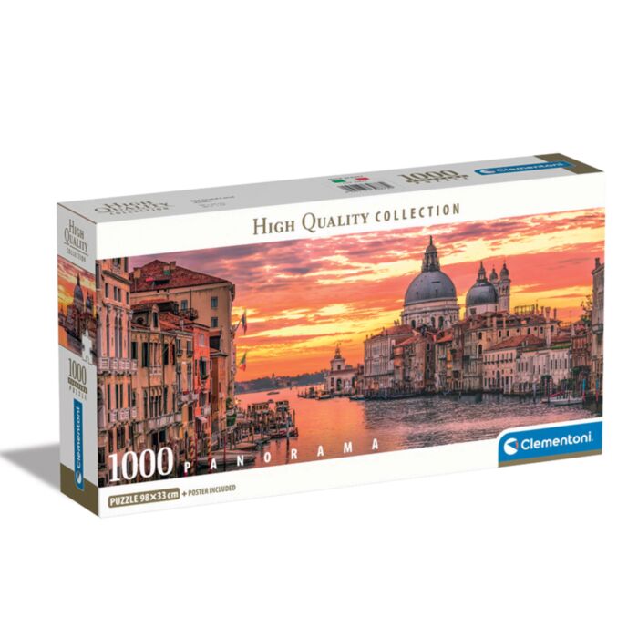 Clementoni Παζλ Panorama High Quality Collection Το Μεγάλο Κανάλι Βενετία 1000 τμχ - Compact Box