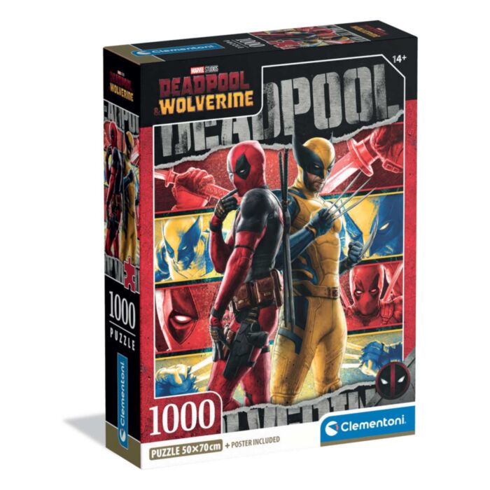 Clementoni Puzzle High Quality Collection Deadpool & Wolverine 1000 pcs - Compact Box