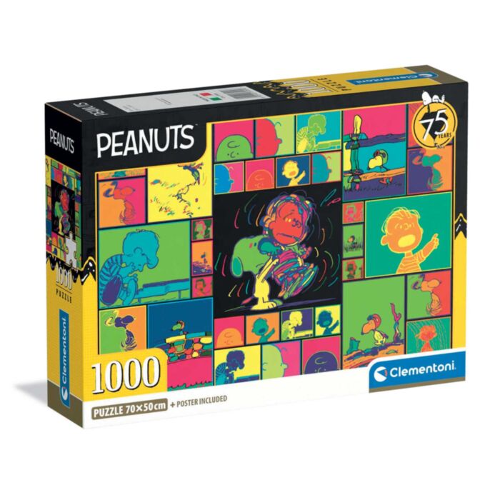 Clementoni Puzzle High Quality Collection Peanuts 1000 pcs - Compact Box