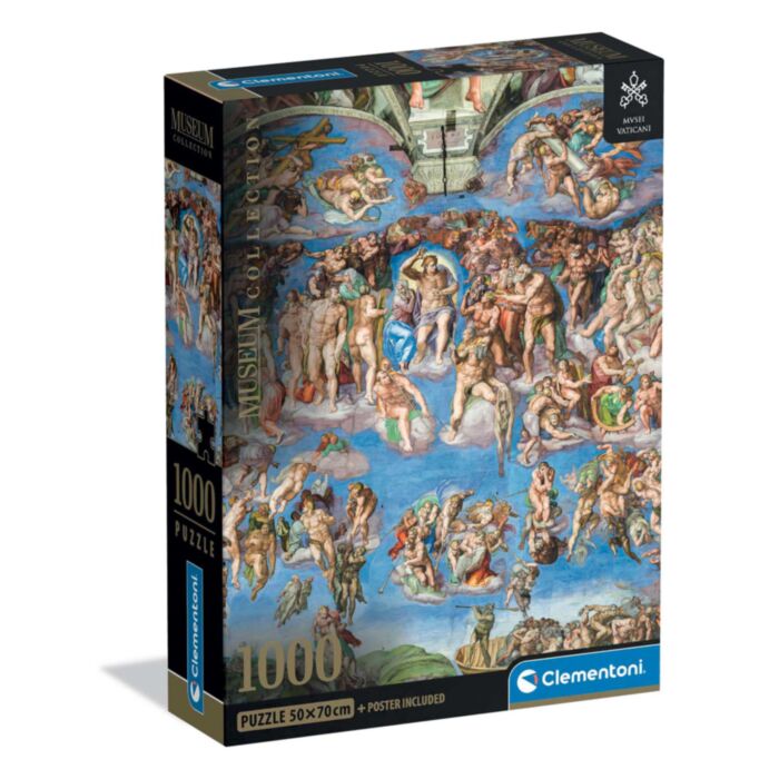 Clementoni Παζλ Museum Collection Michelangelo: Ημέρα της Κρίσεως 1000 τμχ - Compact Box