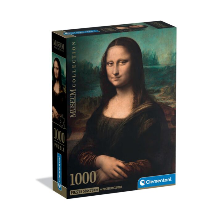 Clementoni Puzzle Museum Collection Leonardo da Vinci: Mona Lisa 1000 pcs - Compact Box