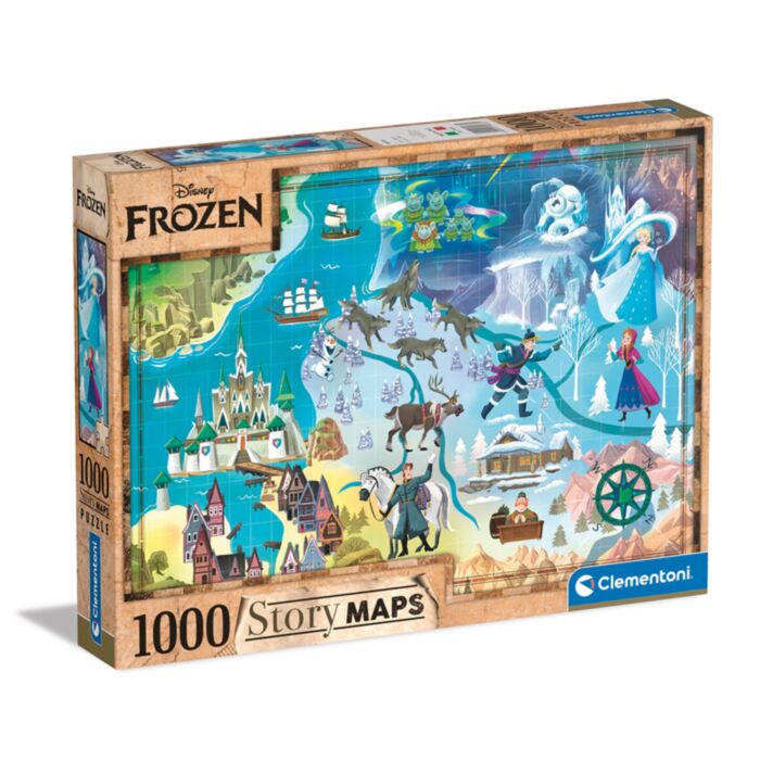 Clementoni Παζλ Story Maps Frozen 1000 τμχ