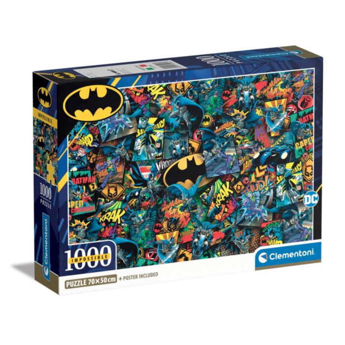 Clementoni Puzzle Impossible Batman 1000 pcs - Compact Box