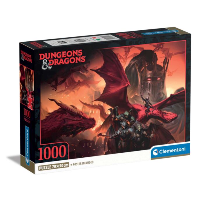 Clementoni Puzzle High Quality Collection Dungeons & Dragons 1000 pcs - Compact Box