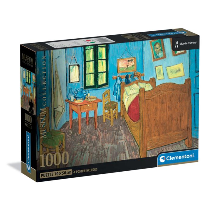 Clementoni Puzzle Museum Collection Vincent Van Gogh: Van Gogh Bedroom In Arles 1000 pcs - Compact Box