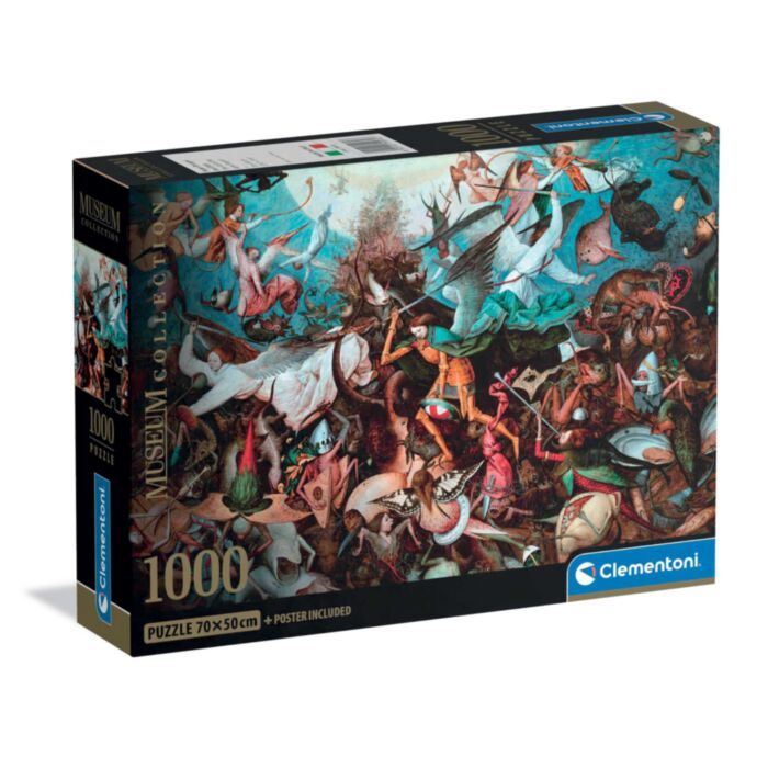 Clementoni Παζλ Museum Collection Bruegel: Η Πτώση των Επαναστατημένων Αγγέλων 1000 τμχ - Compact Bo