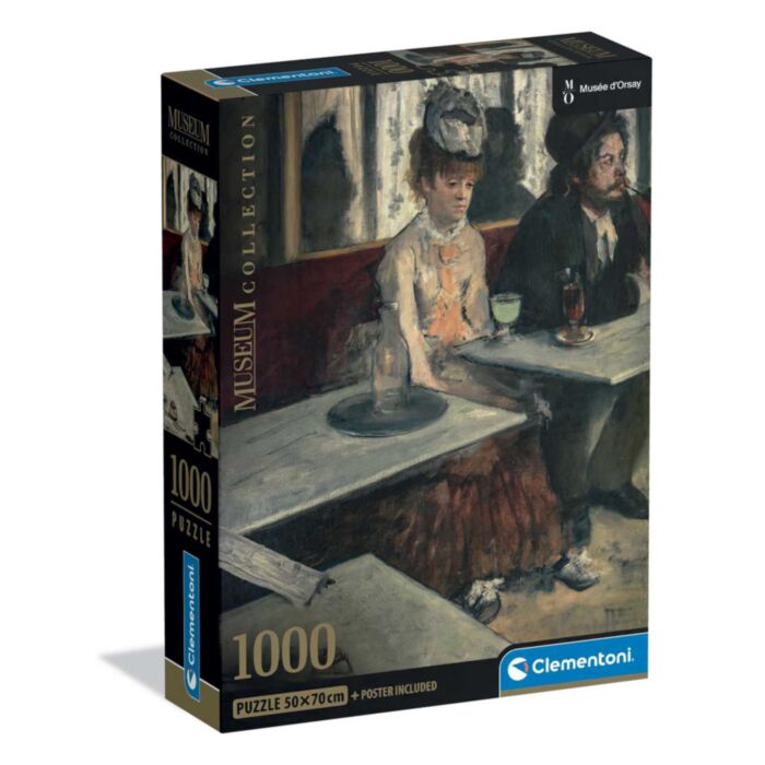 Clementoni Παζλ Museum Collection Degas: Στο Καφέ 1000 τμχ - Compact Box