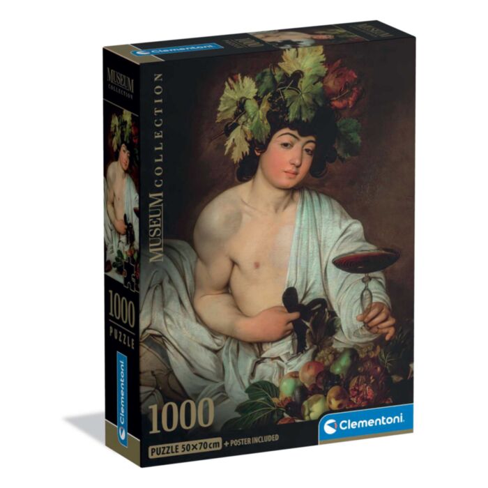 Clementoni Παζλ Museum Collection Caravaggio: Βάκχος 1000 τμχ - Compact Box
