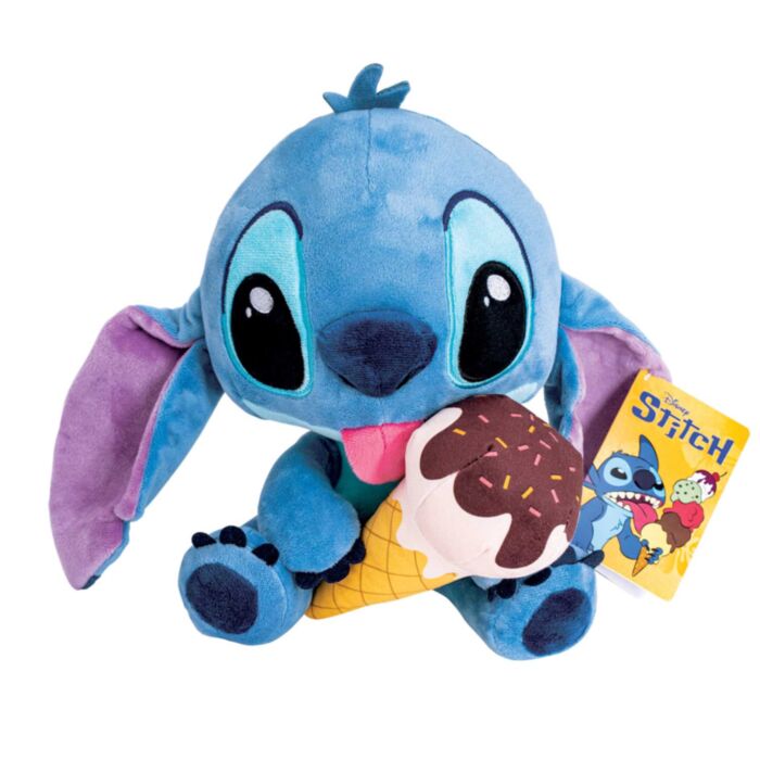 Disney Plush Stitch With Ice Cream 25cm
