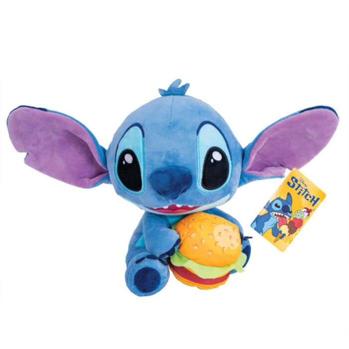 Disney Plush Stitch With Burger 25cm