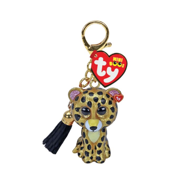 TY Mini Boos Clip Sterling Leopard Yellow