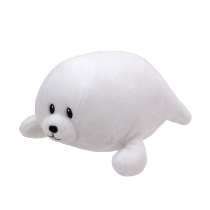TY Baby Tiny Plush Seal White 15cm
