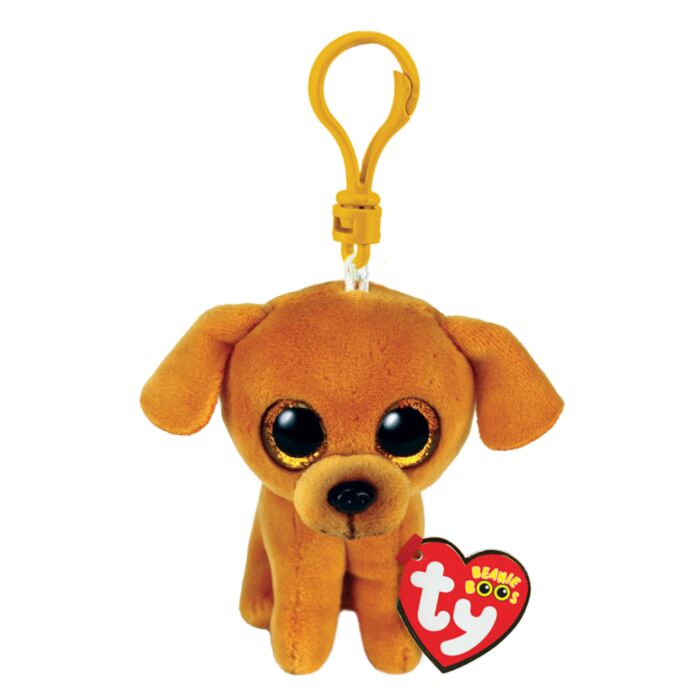 TY Beanie Boos Zuzu Plush Clip Dog Brown 8.5cm