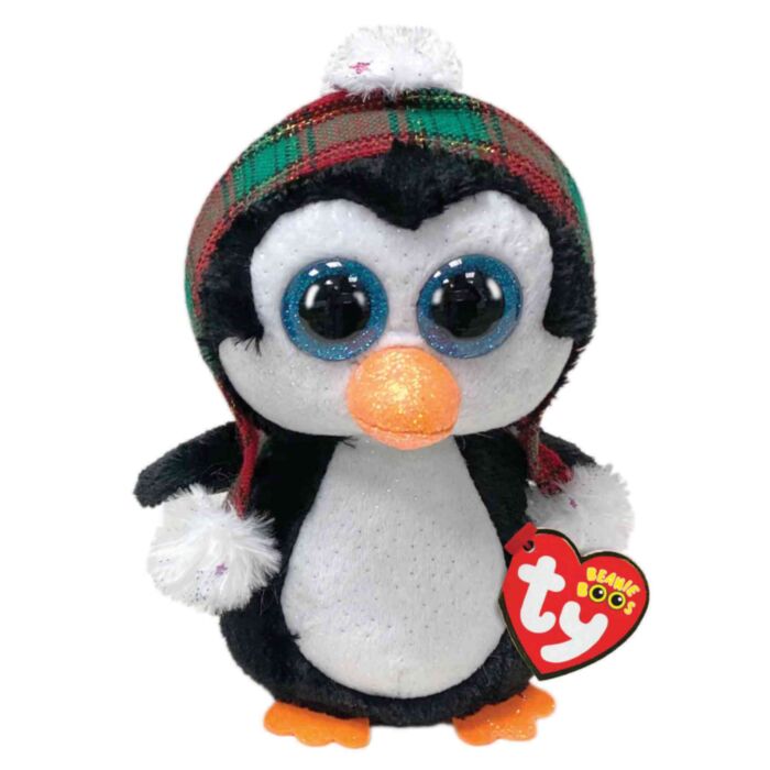 TY Beanie Boos Cheer Plush Penguin White And Black 15cm