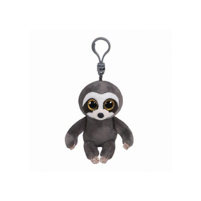 TY Beanie Boos Dangler Χνουδωτό Κλιπ Βραδύποδας Γκρι 8.5εκ