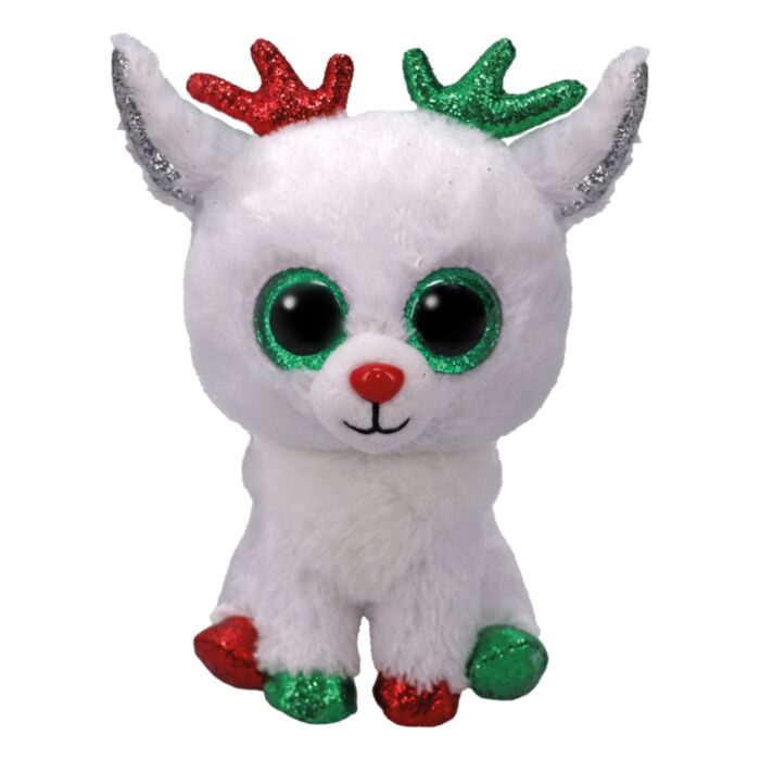 TY Beanie Boos Plush Reindeer White 15cm