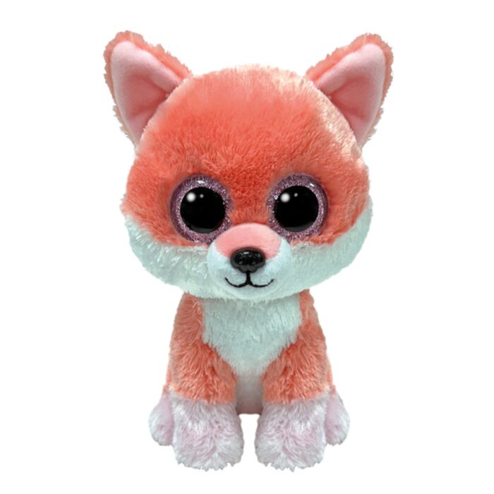 TY Beanie Boos Plush Fox Orange 15cm