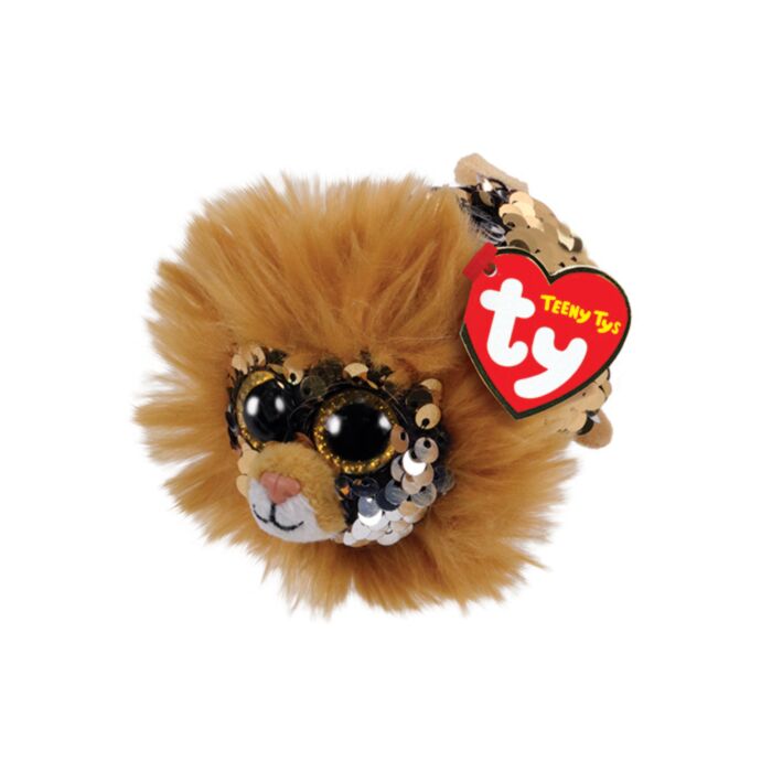 TY Flippables Regal Plush Lion Brown 4.5cm